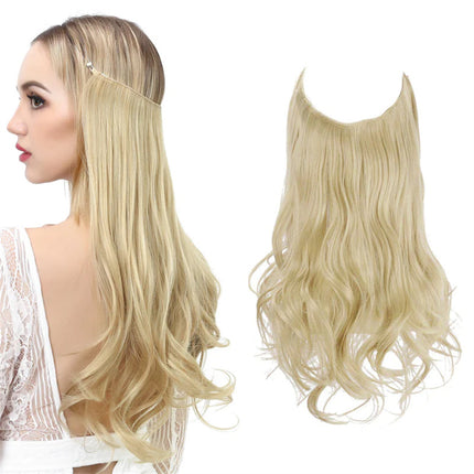 Wig Female Extension Chemical Fiber Long Curly Hair Matte High-temperature Fiber Fishing Thread Wig Set - 𝓢𝓱𝓸𝓹𝓵𝓮𝓬𝔂
