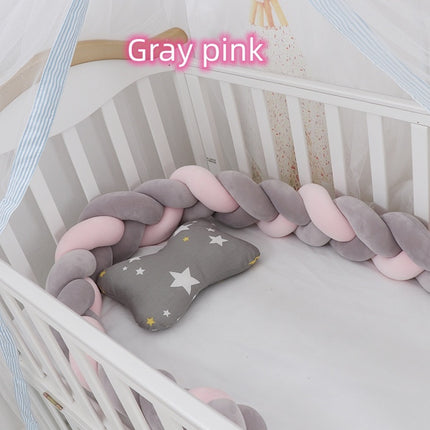 Baby Bumper Bed Braid Knot Pillow Cushion Bumper for Infant cuna Bebe lit Crib Protector Cot Bumper Room Decor - 𝓢𝓱𝓸𝓹𝓵𝓮𝓬𝔂