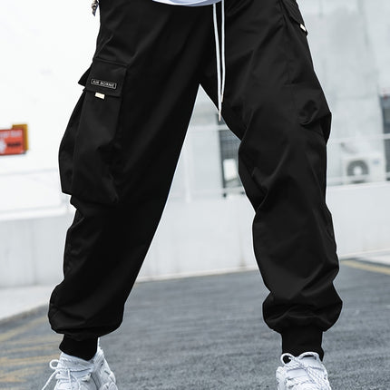 Multi-pocket Cargo Pants Men's Casual Hip-Hop Drawstring Trousers Outdoor Streetwear Sports Pant - 𝓢𝓱𝓸𝓹𝓵𝓮𝓬𝔂