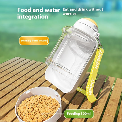 2 In 1 Dog Large Capacity Pets Out Drinking Pot Cat Water Dispenser Portable Water Cup Water And Food Integrated Bowl Pet Products - 𝓢𝓱𝓸𝓹𝓵𝓮𝓬𝔂