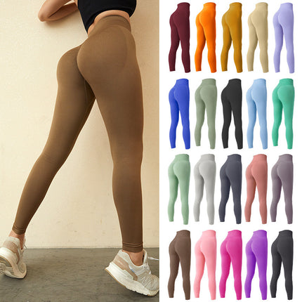 Seamless Leggings Yoga Pants Tummy Control Workout Running Yoga Leggings For Women - 𝓢𝓱𝓸𝓹𝓵𝓮𝓬𝔂