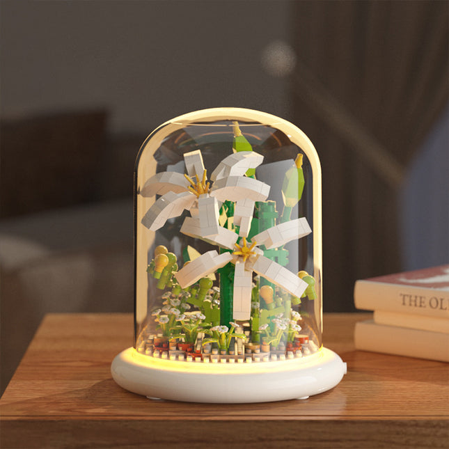 Building Block Flower Eternal Rose Small Particle Building Block Assembly Toy Gift Desktop Decoration - 𝓢𝓱𝓸𝓹𝓵𝓮𝓬𝔂