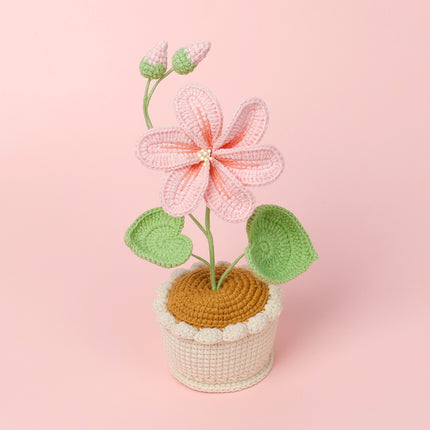 Finished Handmade Wool Woven Home Decoration Tulip Potted Plant - 𝓢𝓱𝓸𝓹𝓵𝓮𝓬𝔂