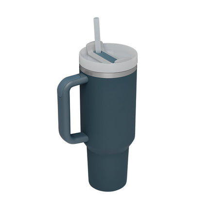 40 Oz Tumbler With Handle Straw Insulated, Stainless Steel Spill Proof Vacuum Coffee Cup Tumbler With Lid Tapered Mug Gifts For Valentine Lover Suitable For Car Gym Office Travel - 𝓢𝓱𝓸𝓹𝓵𝓮𝓬𝔂