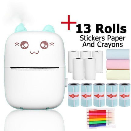 Mini Printer Portable Mini Bluetooth WiFi New Wrong Printer Mobile Phone Photo Title Note Hot Print Pocket Student Error Label Printer - 𝓢𝓱𝓸𝓹𝓵𝓮𝓬𝔂