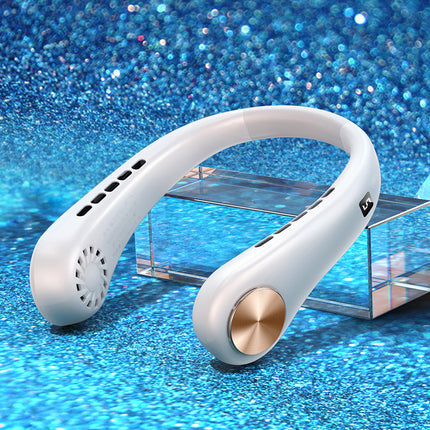 New Mini Neck Fan Portable Bladeless Hanging Neck Rechargeable Air Cooler Mini Summer Sports Fans - 𝓢𝓱𝓸𝓹𝓵𝓮𝓬𝔂