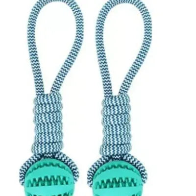 Dog Toys Balls Interactive Treat Rope Rubber Leaking Balls For Small Medium Dogs Chewing Bite Resistant Pet Tooth Cleaning - 𝓢𝓱𝓸𝓹𝓵𝓮𝓬𝔂
