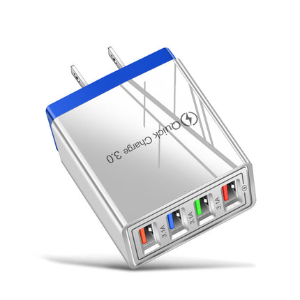 USB Charger Quick Charge 3.0 4 Phone Adapter For Tablet Portable Wall Mobile Charger Fast Charger - 𝓢𝓱𝓸𝓹𝓵𝓮𝓬𝔂