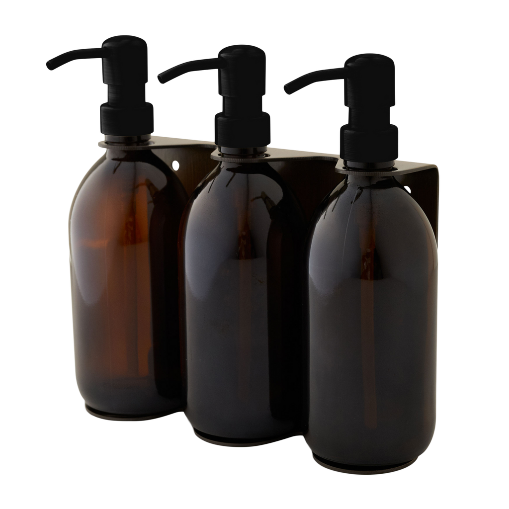 Gold Triple Wall Mounted Soap Dispenser