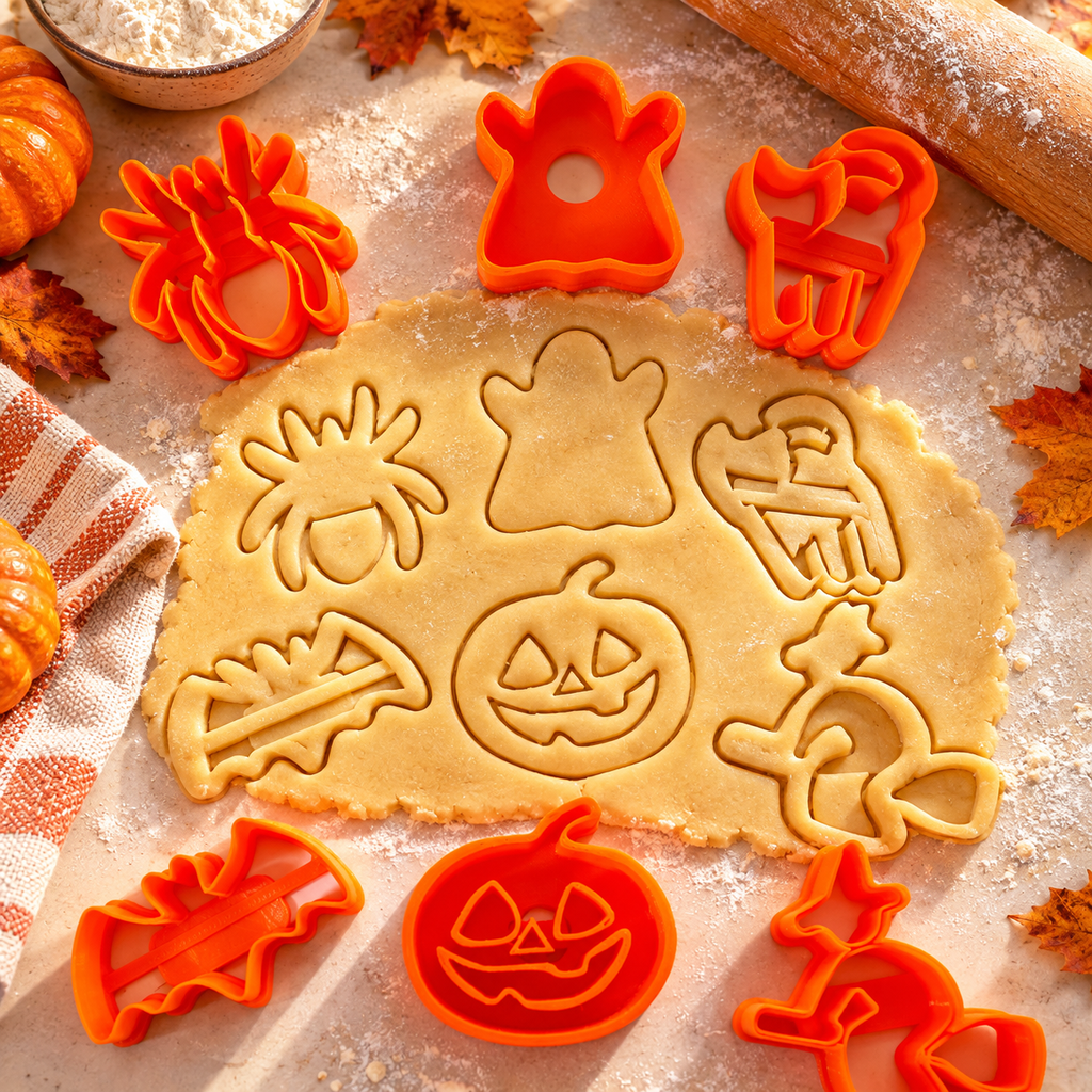 Halloween Cookie Cutter Set | 6-Piece 3D Printed