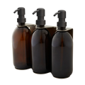 Nickel Triple Wall Mounted Soap Dispenser