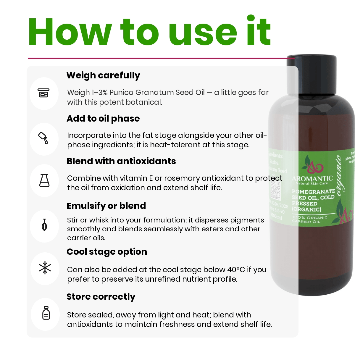 Organic Pomegranate Seed Oil