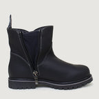 Quebec Waterproof Zip Up Ankle Boots - Black