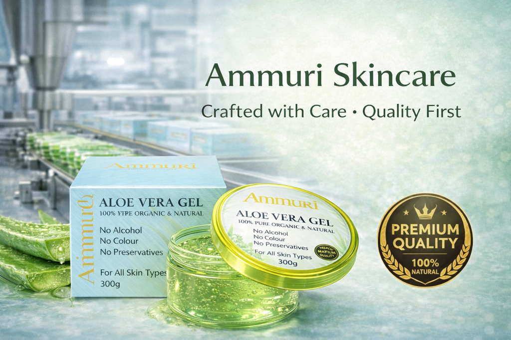 Aloe Vera Gel 300g Jar – Face, Body & Hair | Ammuri