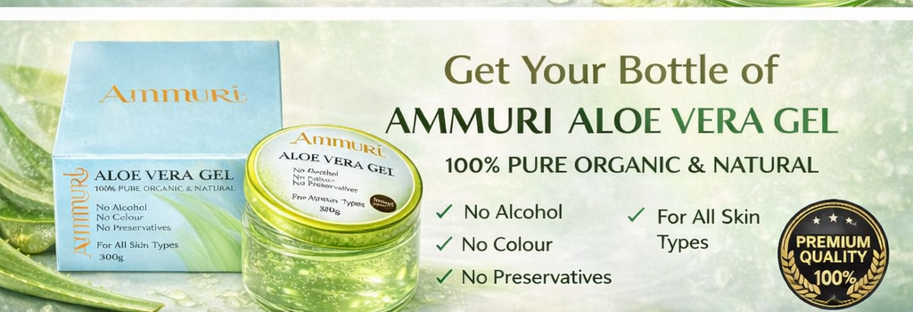 Aloe Vera Gel 300g Jar – Face, Body & Hair | Ammuri