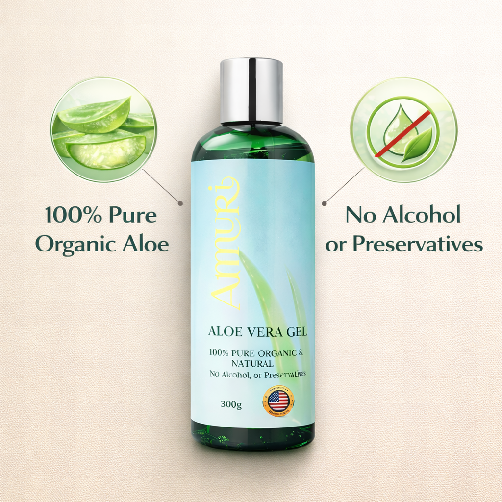 Aloe Vera Gel 300g Bottle – Face, Body & Hair | Ammuri
