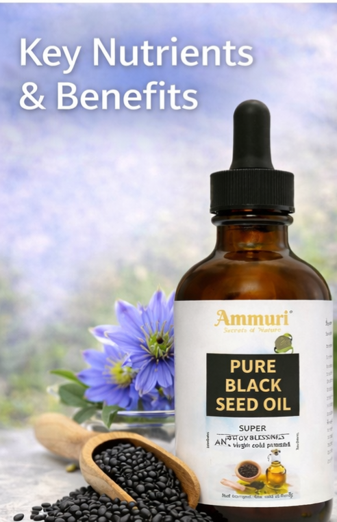 Cold-Pressed Black Seed Oil for Skin & Hair | Ammuri