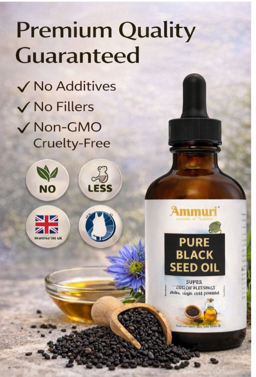 Cold-Pressed Black Seed Oil for Skin & Hair | Ammuri