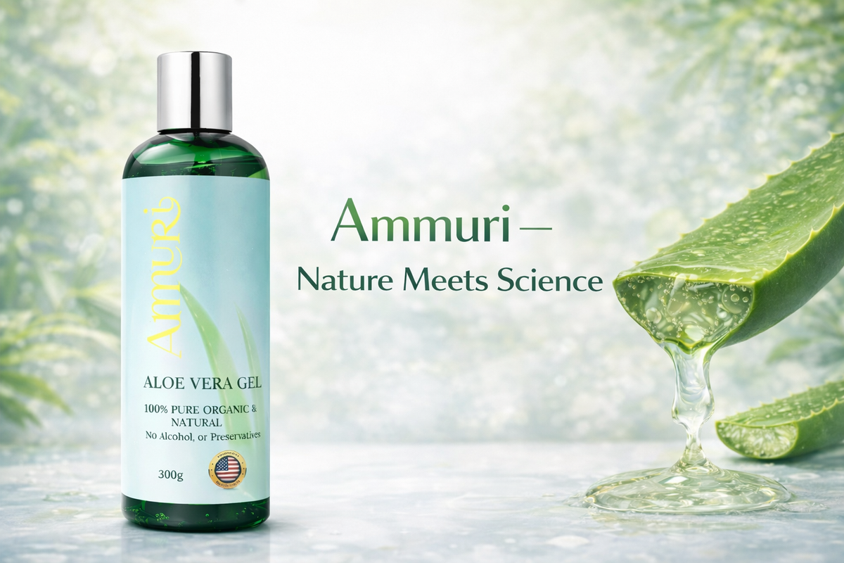 Aloe Vera Gel 300g Bottle – 5 Pack | Ammuri