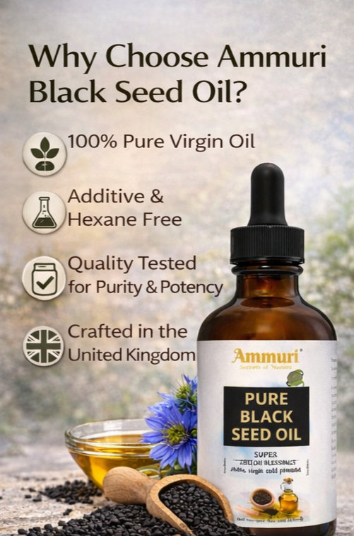 Cold-Pressed Black Seed Oil for Skin & Hair | Ammuri