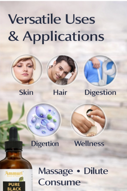Cold-Pressed Black Seed Oil for Skin & Hair | Ammuri