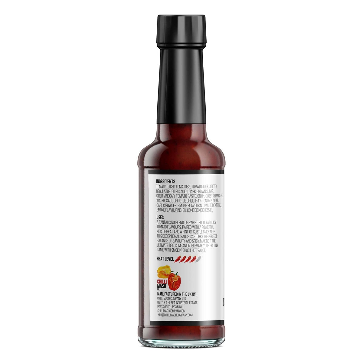 Smokin' Ghost Hot Sauce | Chilli Mash Co. | 150ml | Ghost Pepper & Chipotle