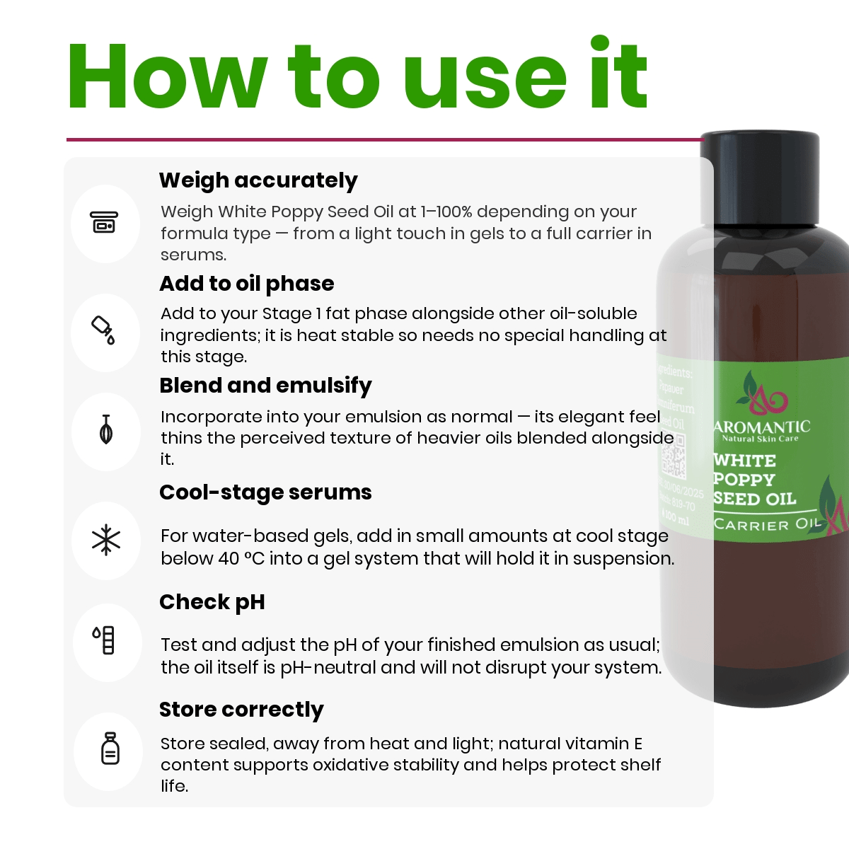 White Poppy Seed Oil