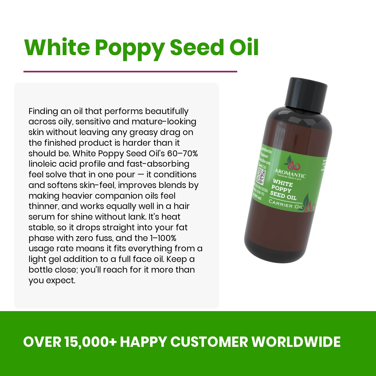 White Poppy Seed Oil