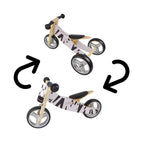 2-in-1 Wooden Balance Bike & Trike for Kids