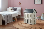Noble Wooden Dollhouse with 11-Piece Furniture Set